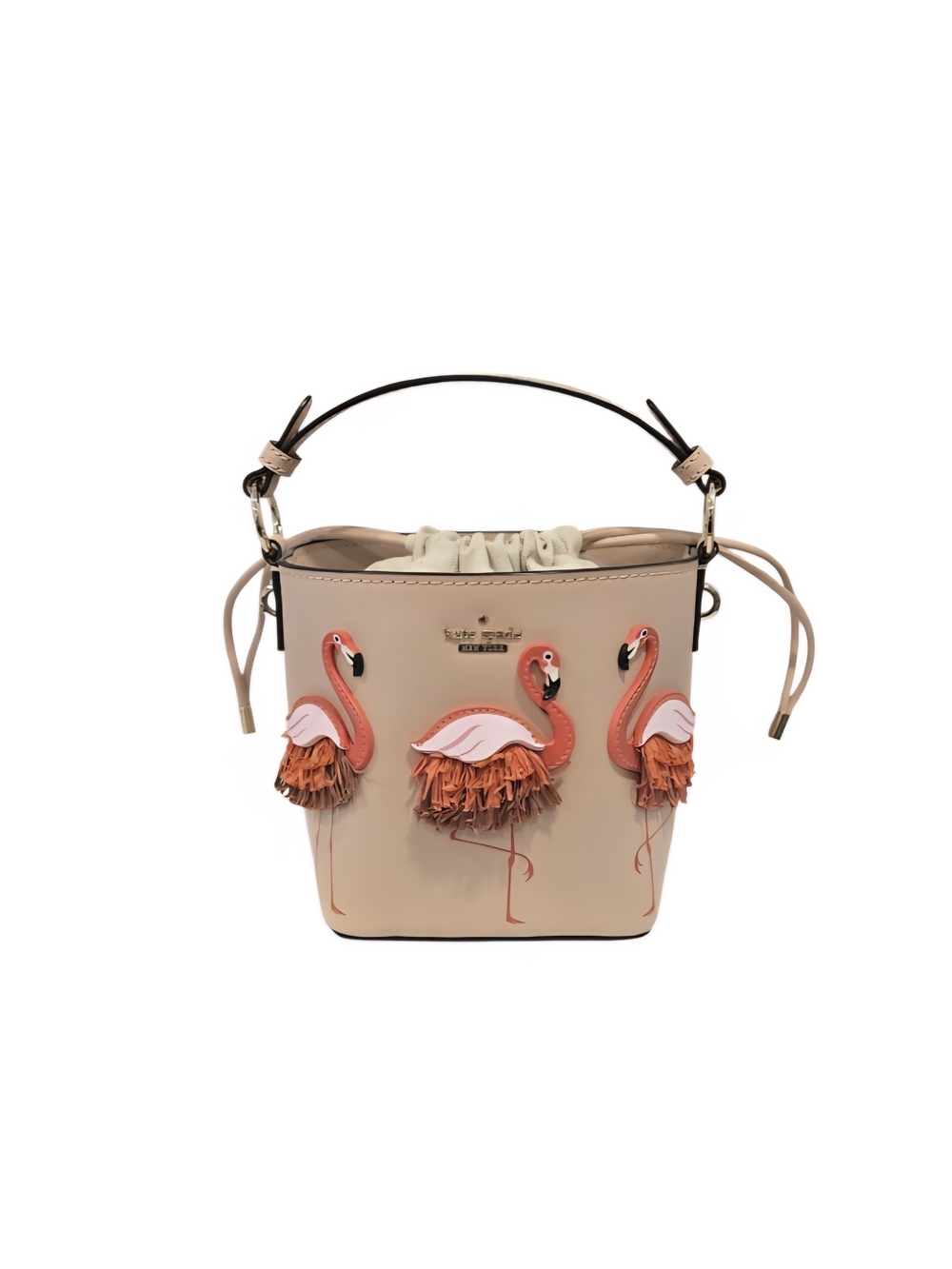 Kate Spade New York Novelty By The Pool Flamingo Pippa Bucket Bag